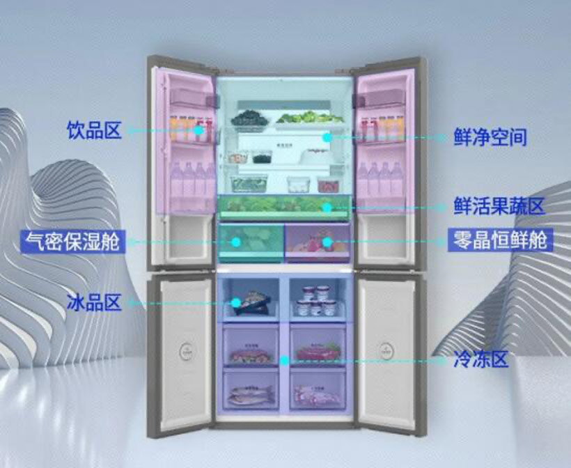 超大容量強勁凍力，澳柯瑪520升十字門冰箱上熱搜